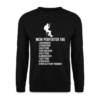 Klettern Klettersport - Unisex Pullover - Schwarz - Vorne - Alina (178cm) & Michal (187cm)