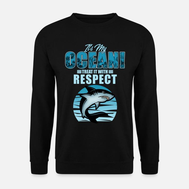 shark - Unisex Sweatshirt - black