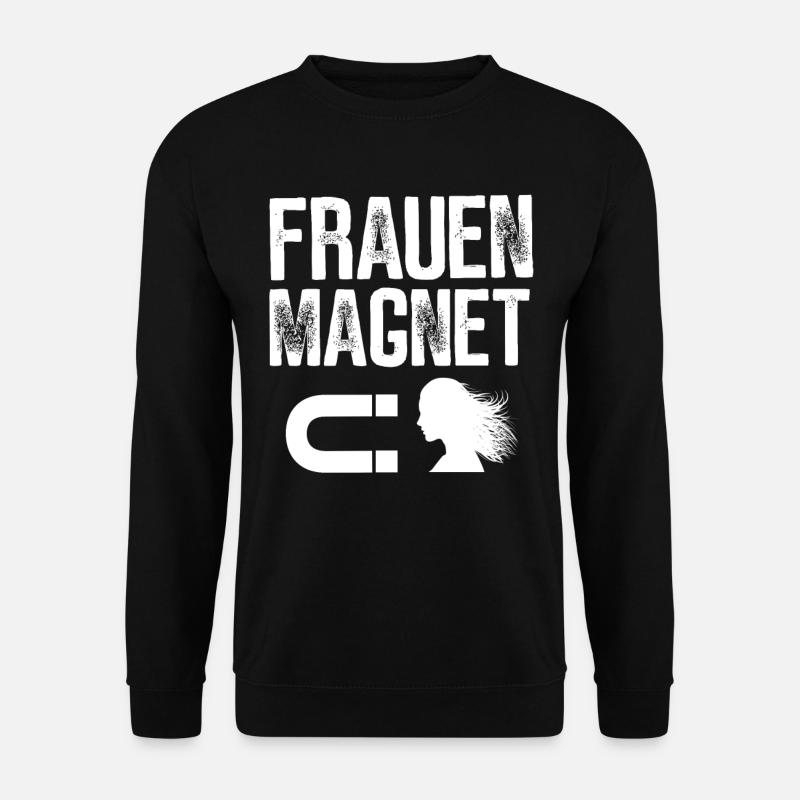 FRAUEN MAGNET GESCHENKIDEE LUSTIG MACHO - Unisex Pullover - Schwarz