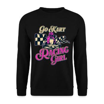 Go Kart - Unisex Pullover - Schwarz - Vorne - Alina (178cm) & Michal (187cm)