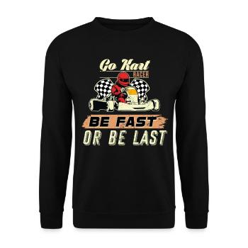 Go Kart - Unisex Pullover - Schwarz - Vorne - Alina (178cm) & Michal (187cm)