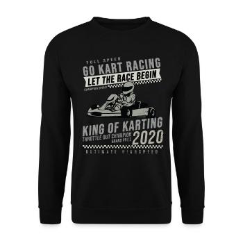 Go Kart - Unisex Pullover - Schwarz - Vorne - Alina (178cm) & Michal (187cm)