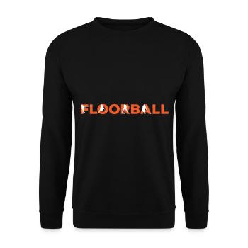 Les loisirs du Floorball au nom - Sweat-shirt Unisexe - noir - Devant - Alina (178cm) & Michal (187cm)
