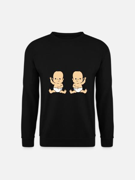 Bébés jumeaux - Sweat-shirt Unisexe - noir