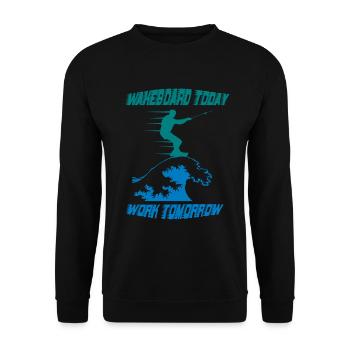 Wakeboard - Unisex Pullover - Schwarz - Vorne - Alina (178cm) & Michal (187cm)