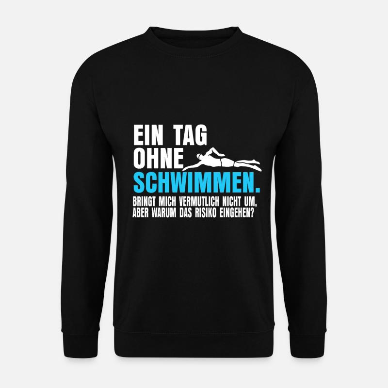 Schwimmen Schwimmlehrer - Unisex Pullover - Schwarz
