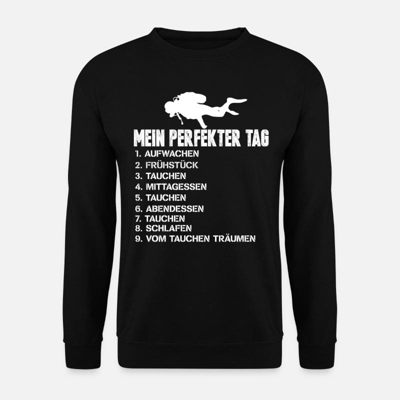 Tauchen Scuba - Unisex Pullover - Schwarz