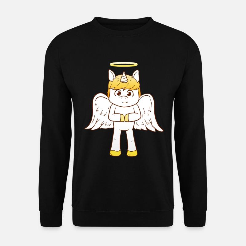 Unicorn Angel - Unisex Pullover - Schwarz