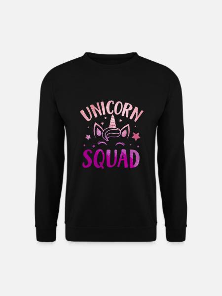 Einhorn, Einhörner, Ich liebe Einhörner, Geschenk - Unisex Pullover - Schwarz