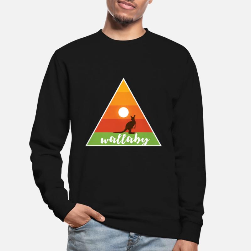 Wallaby triangle triangle Unisex Sweatshirt