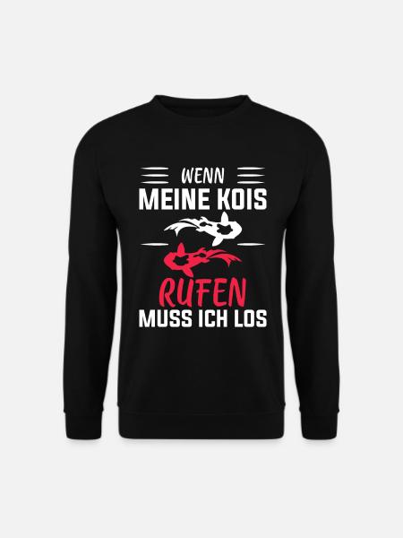 Koi Fisch Kois Geschenk - Unisex Pullover - Schwarz