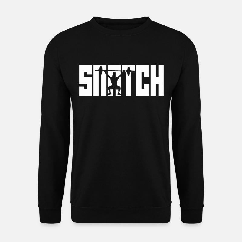 Snatch workout training - Unisex Sweatshirt - black
