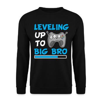 Frère jeunes frères et sœurs bébé anniversaire cadeau - Sweat-shirt Unisexe - noir - Devant - Alina (178cm) & Michal (187cm)