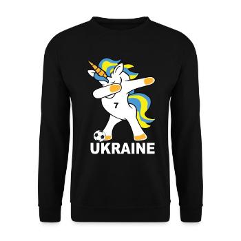 Ukraine - Unisex Sweatshirt - black - Front - Alina (178cm) & Michal (187cm)
