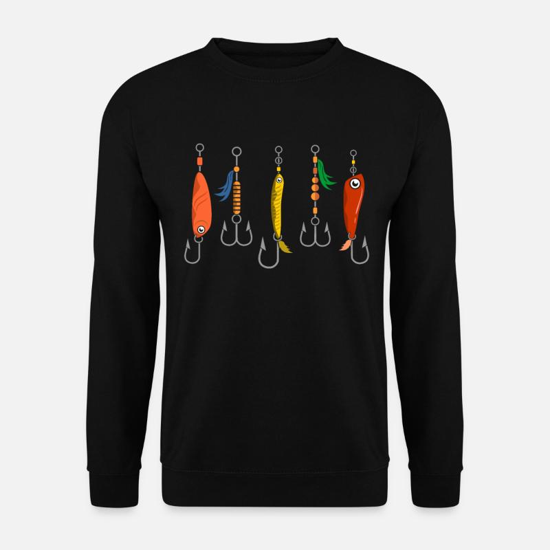 Angelköder Blinker Kunstköder - Unisex Pullover - Schwarz