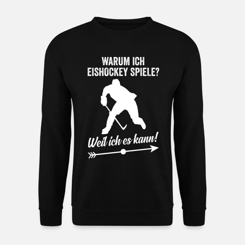 Eishockey - Unisex Pullover - Schwarz