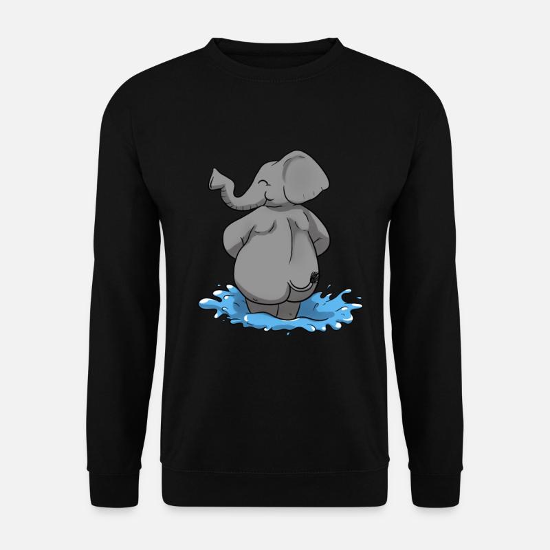 Elefant vand elefant - Unisex sweater - sort