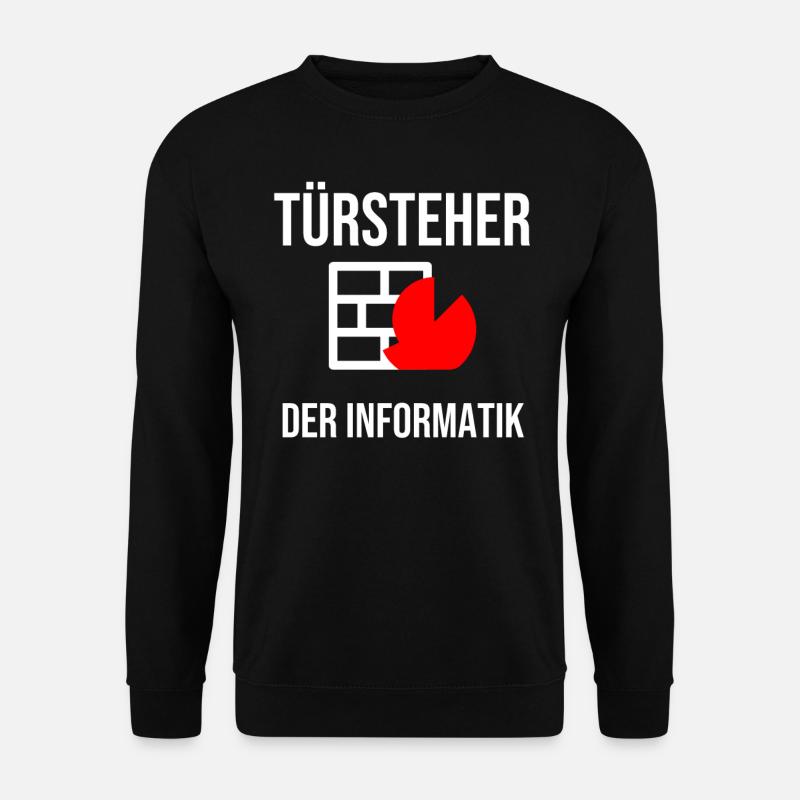 Firewall Informatik Netzwerk lustiges Motiv - Unisex Pullover - Schwarz