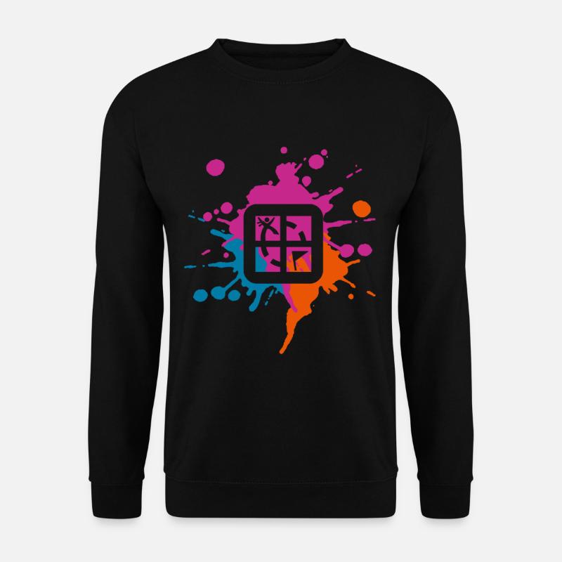 Blob coloré de géocaching - Sweat-shirt Unisexe - noir