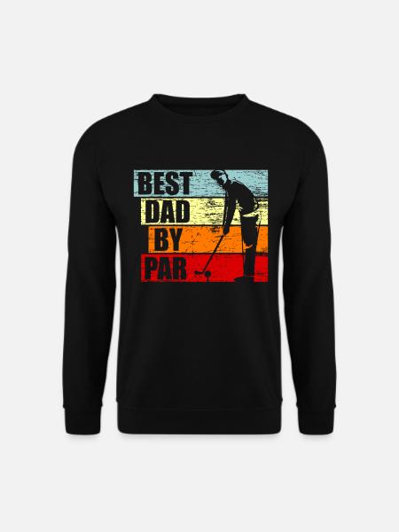 Golfer Dad Golf Papa Funny Father's Day - Unisex Pullover - Schwarz