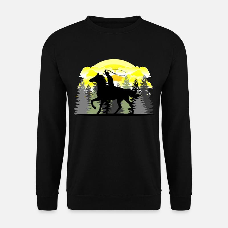 Western riding - Unisex Sweatshirt - black
