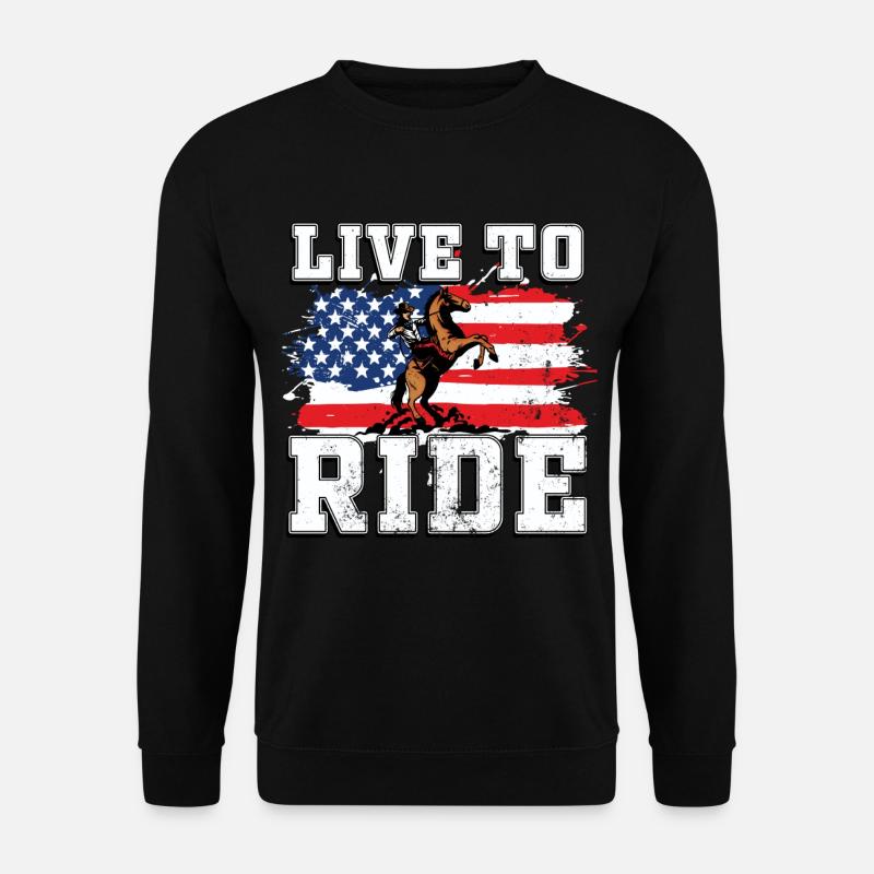Western riding - Unisex Sweatshirt - black