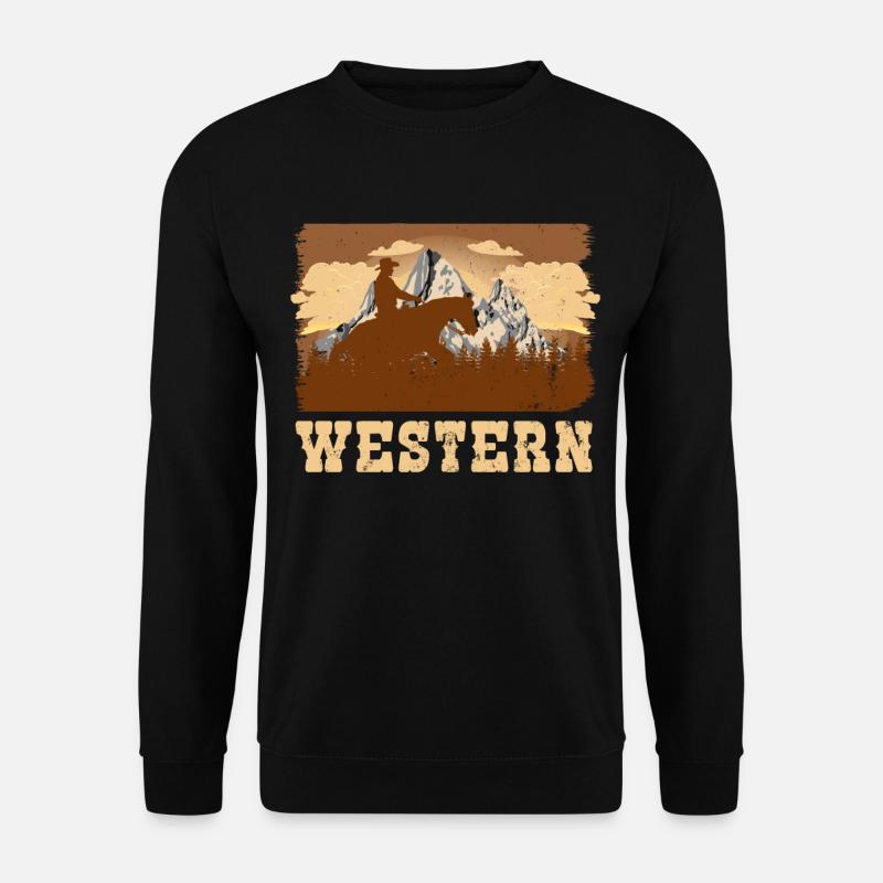 Westernreiten - Unisex Pullover - Schwarz