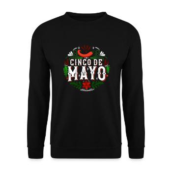 Cinco de Mayo Mexican holiday Mexican - Unisex Sweatshirt - black - Front - Alina (178cm) & Michal (187cm)