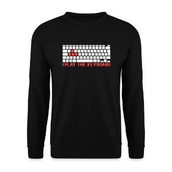 Gaming PC Gamer Design für Zocker am Computer - Unisex Pullover - Schwarz - Vorne - Alina (178cm) & Michal (187cm)
