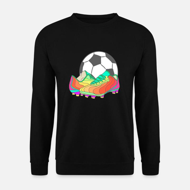 kinder shirt schwarz mit lustigen fussball motiv - Unisex Pullover - Schwarz