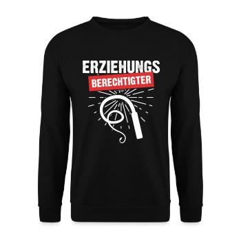 BDSM Dom Fetish Kinky saying ddlg slave gift - Unisex Sweatshirt - black - Front - Alina (178cm) & Michal (187cm)