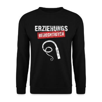legal guardian - Unisex Sweatshirt - black - Front - Alina (178cm) & Michal (187cm)