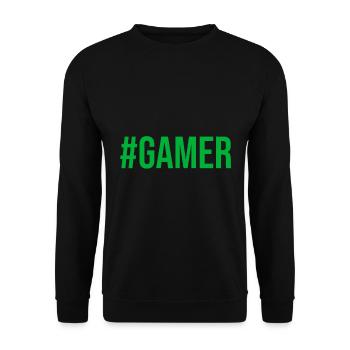 GAMING - Unisex Pullover - Schwarz - Vorne - Alina (178cm) & Michal (187cm)