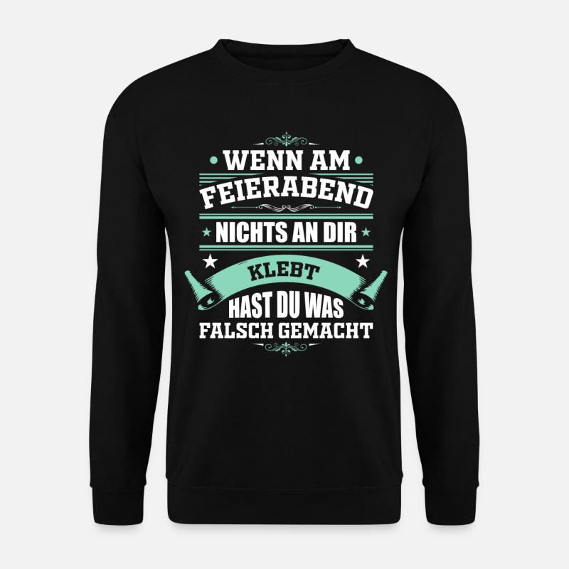 Lustiges Erzieher Kinderbetreuer Sprüche Geschenk - Unisex Pullover - Schwarz