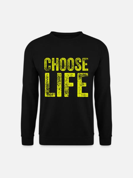 CHOOSE LIFE GEORGE WHAM YOG GIFT - Unisex Sweatshirt - black