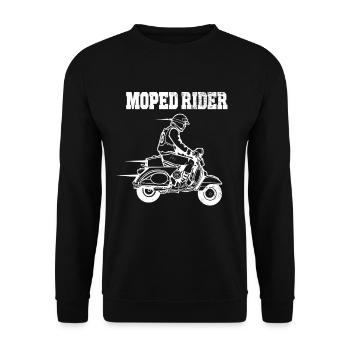 Cyclomoteur - Sweat-shirt Unisexe - noir - Devant - Alina (178cm) & Michal (187cm)
