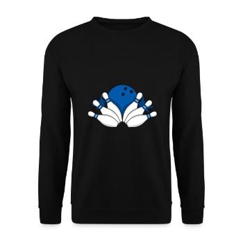 Bowling quilles boule sports club sports de précision - Sweat-shirt Unisexe - noir - Devant - Alina (178cm) & Michal (187cm)