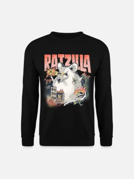 RATZILLA | Rat drôle | Porte-rat | Les rats - Sweat-shirt Unisexe - noir