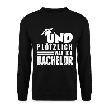 Bachelor Diplom - Unisex Pullover - Schwarz - Vorne - Alina (178cm) & Michal (187cm)