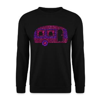 Caravane - Sweat-shirt Unisexe - noir - Devant - Alina (178cm) & Michal (187cm)