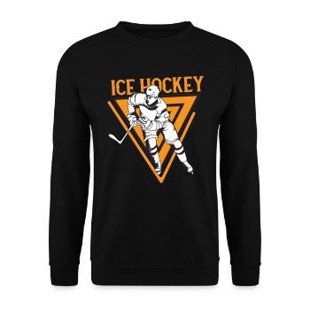 HOCKEY SUR GLACE - Sweat-shirt Unisexe - noir - Devant - Alina (178cm) & Michal (187cm)