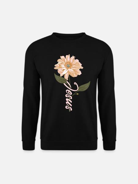 Jesus flower - Unisex Sweatshirt - black