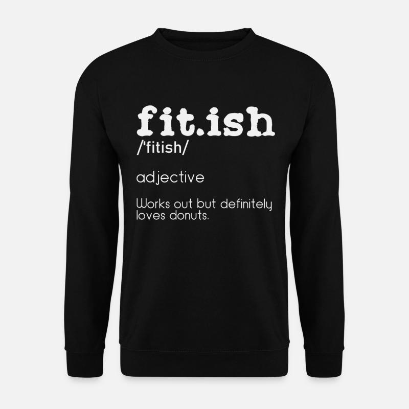 Fit-ish Funny Workout Fitness - Unisex Pullover - Schwarz