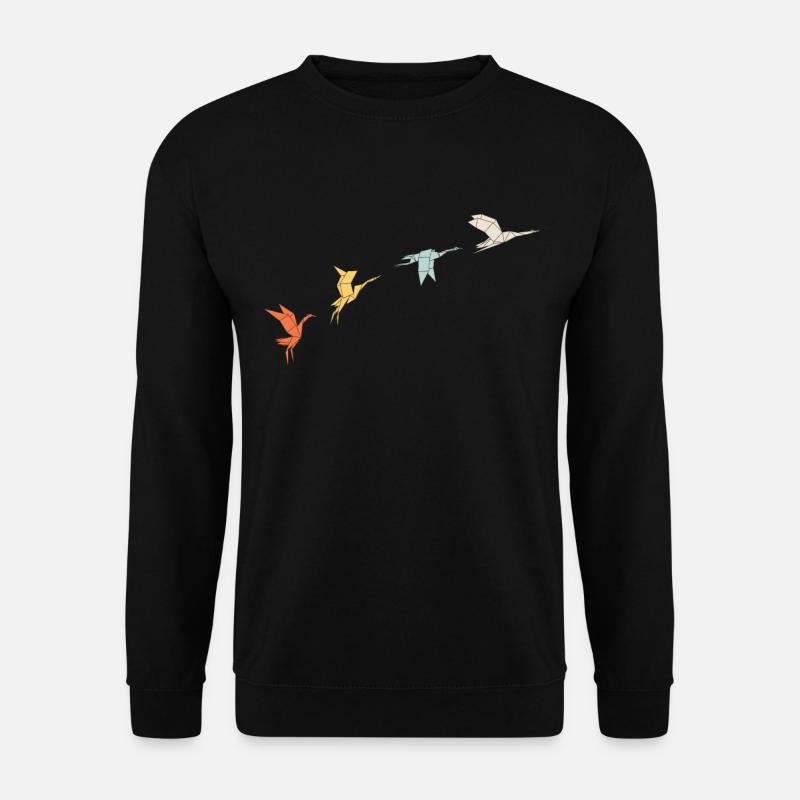Origami Bastler Basteln Outfit - Unisex Pullover - Schwarz