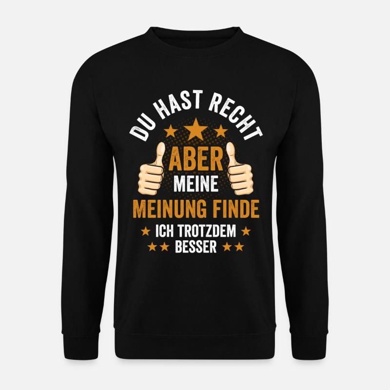 Besserwisser Lehrer Klugscheißer Schule - Unisex Pullover - Schwarz