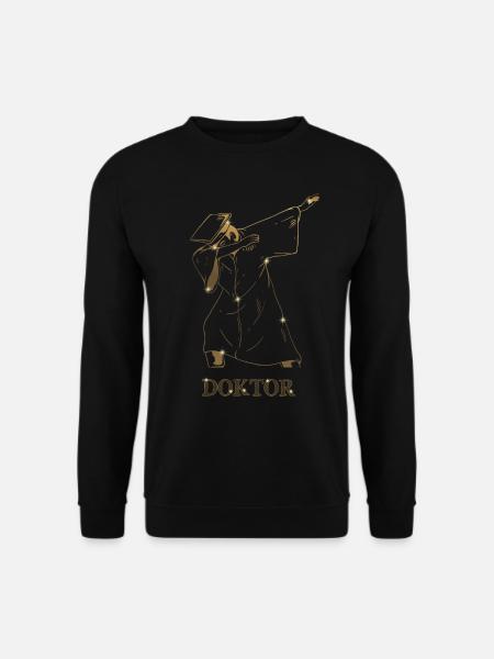 Doktorand Geschenk Dabbing Doktor Doktortitel - Unisex Pullover - Schwarz