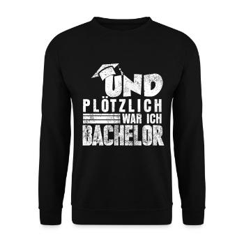 Bachelor Diplom - Unisex Pullover - Schwarz - Vorne - Alina (178cm) & Michal (187cm)