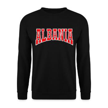 Albania Kosovo Albanian Balkan gift Kosovars - Unisex Sweatshirt - black - Front - Alina (178cm) & Michal (187cm)
