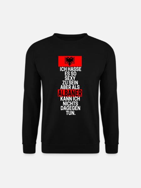 Albaner Sprüche - Unisex Pullover - Schwarz
