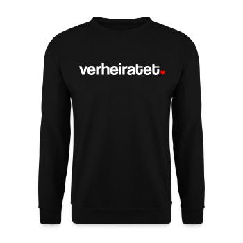 Verheiratet Beziehungsstatus Heirat - Unisex Pullover - Schwarz - Vorne - Alina (178cm) & Michal (187cm)